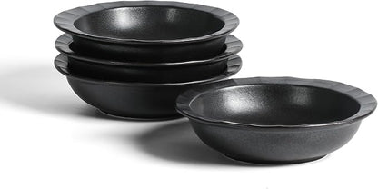 Stone Lain Oasis Stoneware Bowl Dish Set, 4-Piece Pasta Bowls by Unknown