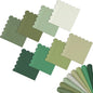 qiqee Green Series Cocktail Dinner Napkins 5x5inch Disposable Beverage,Wedding, Birthday Party Dessert Wave Paper Napkins(120 Count)