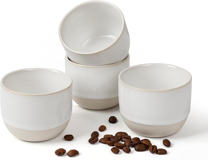 Ceramic Espresso Cups Set, Espresso Coffee Mugs, Special Glazed Demitasse Cups by TryitBuyitYoulllikeit