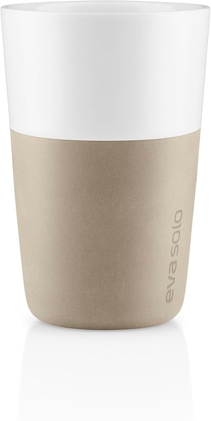 Eva Solo | 2 Cafe Latte tumblers Pearl beige |Silicone-coated - Image 3