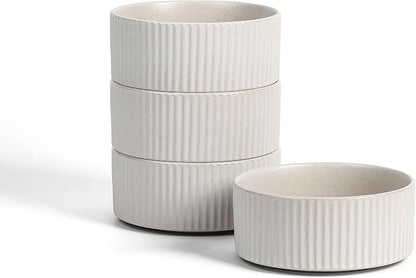 Stone Lain Haven Modern Stoneware 4 Piece Bowls Sets, Dish Set by Unknown