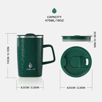 Ideus 16oz Insulated Stainless Steel Coffee Mug - Image 6