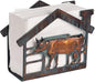 Metal Cow Napkin Holder for Table, Rustic Farmhouse Napkin Holders for Paper Napkins, Antique Copper Paper Towel Tissue Napkins Dispenser for Home Kitchen Coffee Shop Bar