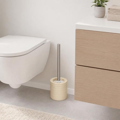 Kleine Wolke Sahara Elegant Stoneware Toilet Brush Holder 14.37" t X 4.72" w - Image 4