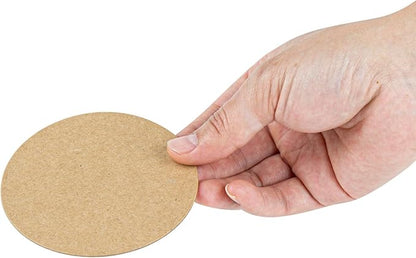 Restaurantware Paper Coasters 1000 Pack of 3.5 Inch Disposable Beverage Coasters Absorbent for Hot and Cold Drinks Kraft Coffee Cup Essentials for Table Decor, Kitchen, Home Patio or Living Room