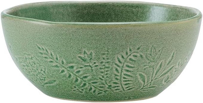 Pfaltzgraff Carrie 12 Piece Dinnerware Set, Service for 4, Green