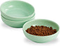 Howise 5.3 in Ceramic Cat Bowls Set, Shallow Food Bowl by Cottagecore