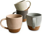 Mora Ceramic Large Latte Mug Set of 4, 16oz by MORA