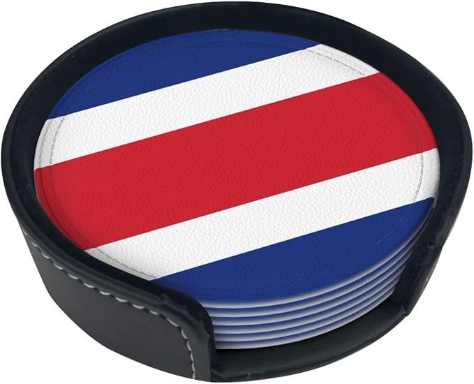 6 Pack Costa Rica Leather Coaster - Image 2