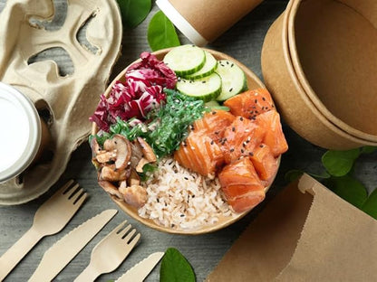 Ginkgo 90 Count 30 oz Extra Large Paper Bowls Leak Proof Disposable Hot Soup Bowls Bulk Large Salads Bowls, Heavy Duty Paper Bowls for Ice Cream, Hot Soup, Salad, Dessert, Cereals, Food