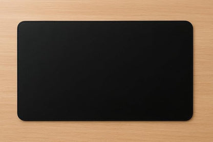 Genuine Leather Desk Pad, Office Desk Mat, Large Desk Blotter, Desk Protector, and Mouse Pad – 31.5" x 15.75" (1.8-2.0 mm) Black, Waterproof, Premium Quality for Desk Surface Protection and Comfort