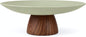 Large Decorative Bowl, Japandi Resin Pedestal Bowl by WANCHIY