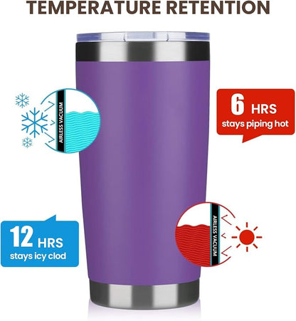 MEWAY 20oz Tumbler 12 Pack Double Wall Vacuum Insulated Travel Mug Bulk - Image 6
