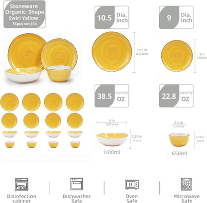 Highland 16-Piece Dinnerware Set Service - Image 2