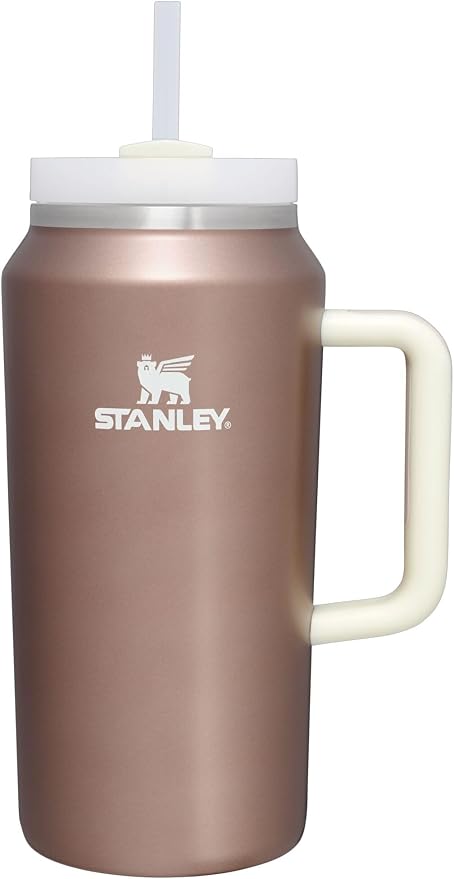 STANLEY Quencher H2.0 Flow State Tumbler, 64 oz, Rose Quartz Glow | Handle and by Unknown