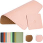 Double-Sided PU Leather & Cork Mouse Pad by EAGZFFI