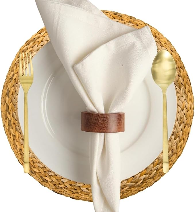 Wooden Napkin Ring for Weddings Dinner Parties or Every Day Use - Image 3