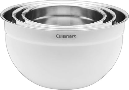 Cuisinart CTG-00-SMBW White Painted Stainless Steel Mixing Bowls - Image 2