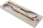 Jean Dubost Salad Servers, Ivory Handles by Unknown
