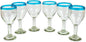 NOVICA Artisan Handblown Glass Wine Glasses Clear by Novica