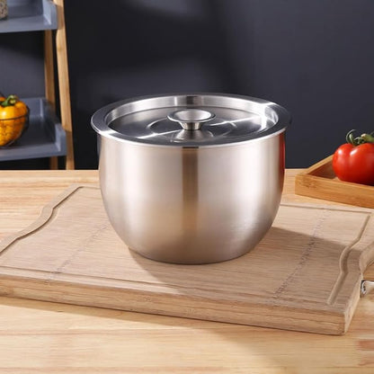Yardwe 3 Quart Stainless Steel Egg Mixing Bowl - Image 6