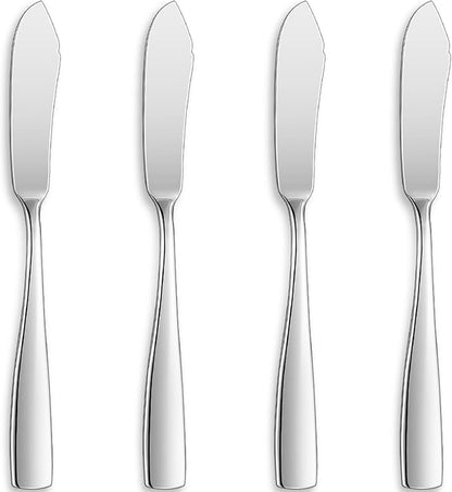 Premium Louis 4-Pc 7-Inch Butter Knives | 18/10 Stainless Steel Butter by KEAWELL