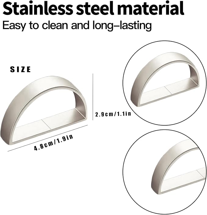 10 Pcs Silver Napkin Rings - Image 2