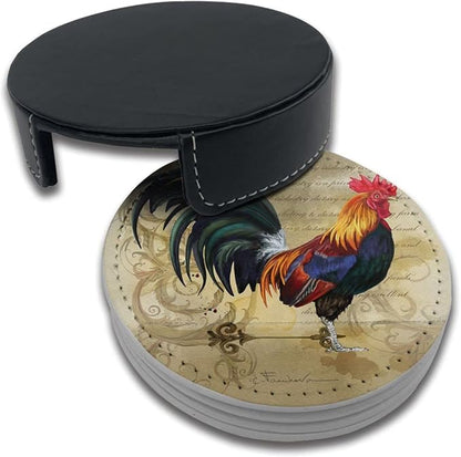 Vintage Rooster Coasters for Drinks - Image 7