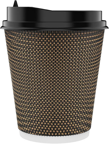 LITOPAK 80 Pack 10 oz Disposabel Paper Cups, Coffee Cups by LITOPAK