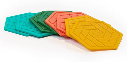 Silicone Drink Coasters Set of 8,Flexible & Heat-Resistant - Perfect for Home Decor & Table Protection (Variety Mix 8)