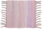 PILLOWPIA Handcrafted Chindi Rag Rug Hot Pad – 100% Cotton, Handwoven, Colorful & Eco-Friendly | Boho Kitchen Accessory for Table, Counter, or Serving Use - Lilac