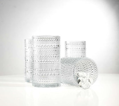 Glaver's Hobnail Drinking Glasses, 15 Oz. Cocktail Drinking Glassware Set - Image 5