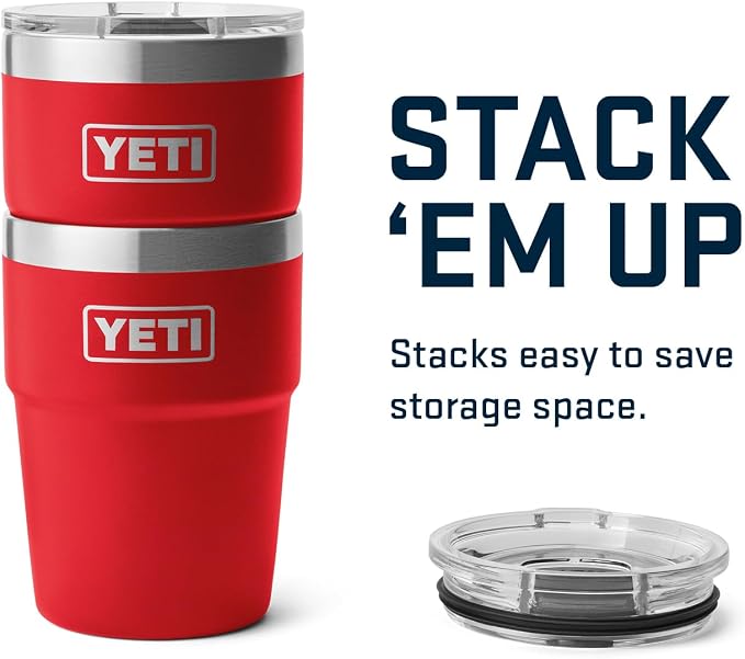 YETI Rambler 16 oz Stackable Tumbler, Vacuum Insulated, Stainless Steel - Image 6