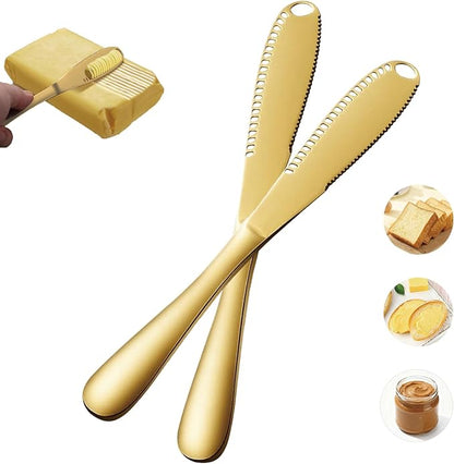 Butter Spreader Knife, Durable 8.7" Butter Knife, Stainless Steel Applicator by BITACS