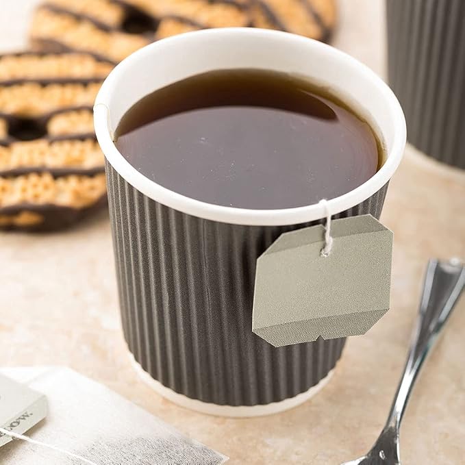Restaurantware 4 Ounce Ripple Wall Disposable Coffee Cups, 500 Insulated Gray - Image 7