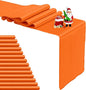15-Pack Orange Satin Table Runner 12 x 108 Inch Long Fuchsia Bright and Smooth by Pufogu