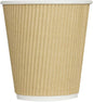 Karat 10 oz Ripple Insulated Coffee Cup Disposable Paper Hot Cup, Sturdy and by Karat