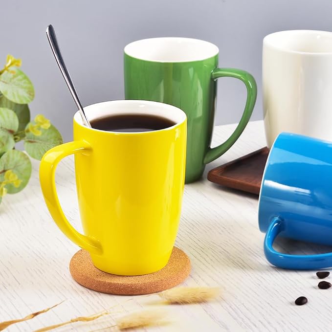 homEdge Porcelain Mug Set, 16 Ounces Cup - Image 5