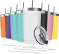 8 Pack 20 oz Stainless Steel Insulated Tumbler by Deitybless