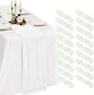 18 Pack Cheesecloth Table Runner 10FT Ivory White Table Runner Boho Gauze by Showgeous