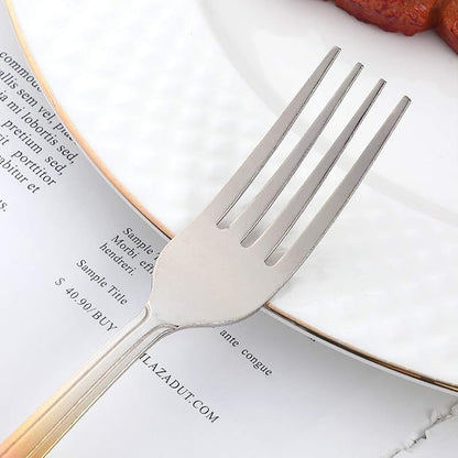 12 Pieces Dinner Fork, Stainless Steel Silverware Forks, 7.1 Inches Metal Fork - Image 4