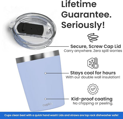 CUPKIN Stackable Stainless Steel Kids Cup Smoothie Tumbler, Powder Coated - Image 2