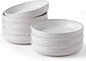 famiware Milkyway 33 oz Pasta Bowls Set of 8, Scratch-Resistant Stoneware Salad by Famiware