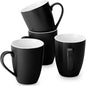 BTaT- Porcelain Coffee Mugs Set, 16 Ounces, 4 Pack, Restaurant Cups by BrewToATea