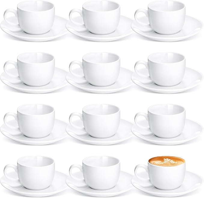 Maxdot 12 Set 2.7 OZ Porcelain Espresso Cups by Maxdot