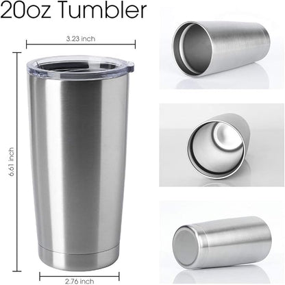 HASLE OUTFITTERS 20oz Stainless Steel Tumblers Bulk, Insulated Travel Cup - Image 2
