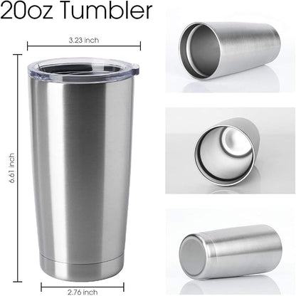 HASLE OUTFITTERS 20oz Tumblers Bulk Stainless Steel Cups - Image 2