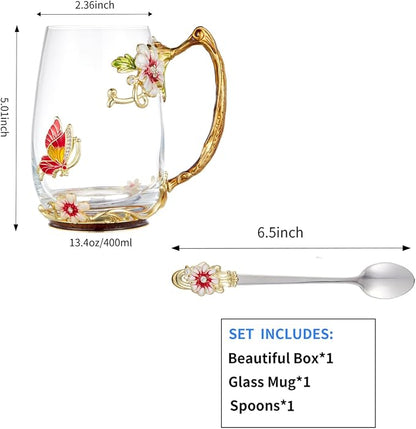 Flower Tea Cup, Gift Box for Her Mom Wife Grandma Girls Friends Valentines - Image 7