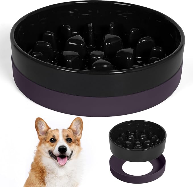 Sted Ceramic Slow Feeder Dog Bowls by Sted