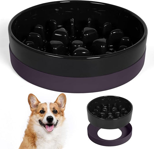 Sted Ceramic Slow Feeder Dog Bowls by Sted